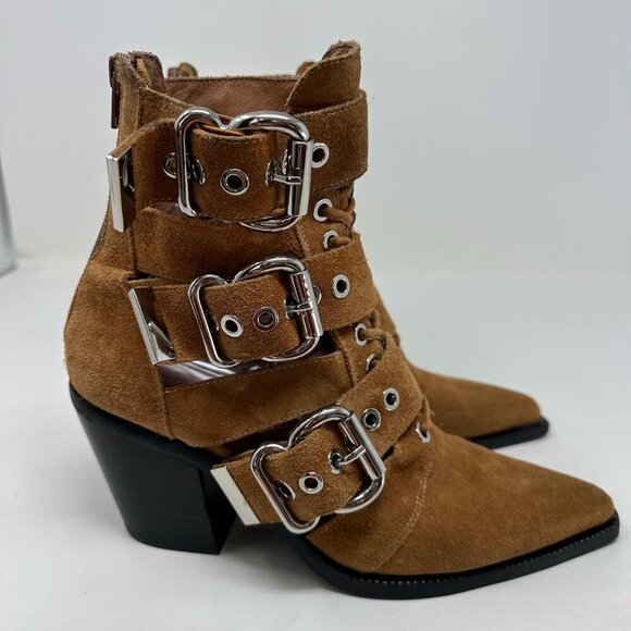 Jeffrey Campbell Caceres Ankle Boots Brown Size 8 - Picture 1 of 16